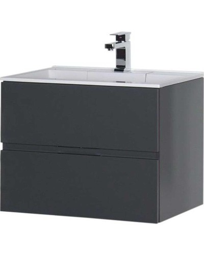 Тумба под раковину Aquanet Алвита 70 183992 подвесная Серый антрацит