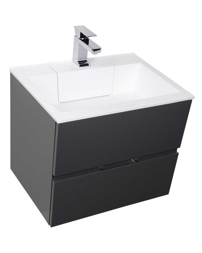 Тумба под раковину Aquanet Алвита 70 183992 подвесная Серый антрацит