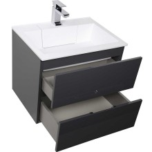 Тумба под раковину Aquanet Алвита 70 183992 подвесная Серый антрацит