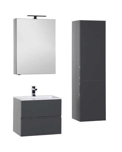 Тумба под раковину Aquanet Алвита 70 183992 подвесная Серый антрацит