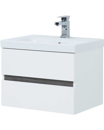 Тумба под раковину Aquanet Беркли 50 254288 подвесная Белый Дуб рошелье