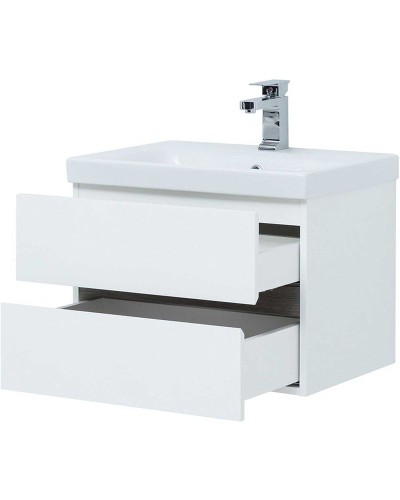 Тумба под раковину Aquanet Беркли 50 254288 подвесная Белый Дуб рошелье