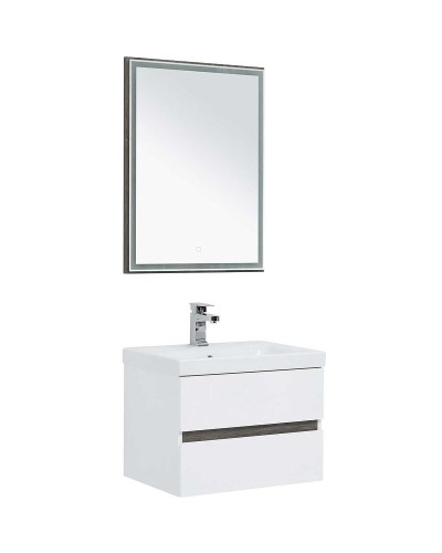 Тумба под раковину Aquanet Беркли 50 254288 подвесная Белый Дуб рошелье