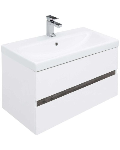 Тумба под раковину Aquanet Беркли 80 254290 подвесная Белый Дуб рошелье