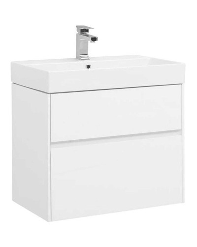 Тумба с раковиной Aquanet Бруклин 70 212597 подвесная Белая