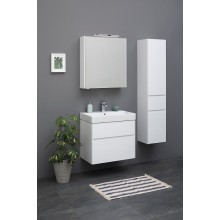 Тумба с раковиной Aquanet Бруклин 70 212597 подвесная Белая