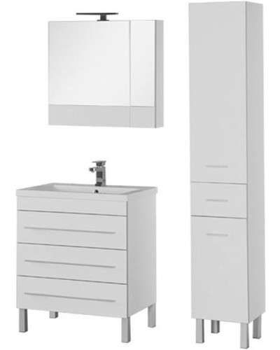 Тумба с раковиной Aquanet Верона 75 212874 Белая