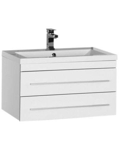 Тумба с раковиной Aquanet Верона 75 212868 подвесная Белая