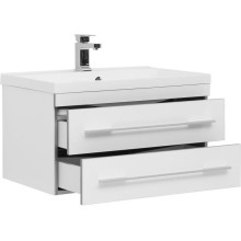 Тумба с раковиной Aquanet Верона 75 212868 подвесная Белая