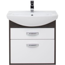 Тумба с раковиной Aquanet Грейс 65 212652 подвесная Дуб кантенбери Белая