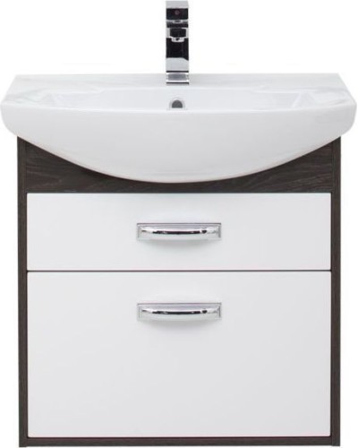 Тумба с раковиной Aquanet Грейс 65 212652 подвесная Дуб кантенбери Белая