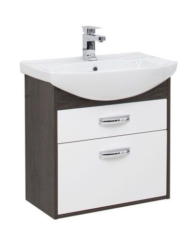 Тумба с раковиной Aquanet Грейс 65 212652 подвесная Дуб кантенбери Белая