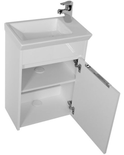 Тумба с раковиной Aquanet Дувр 45 213041 подвесная Белая