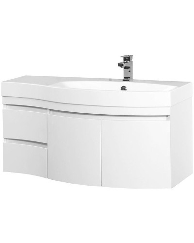 Тумба с раковиной Aquanet Опера 115 R 212992 подвесная Белая