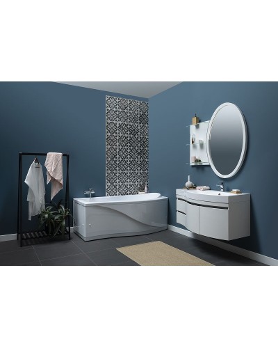 Тумба с раковиной Aquanet Опера 115 R 212992 подвесная Белая