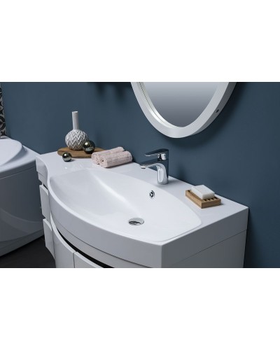 Тумба с раковиной Aquanet Опера 115 R 212992 подвесная Белая
