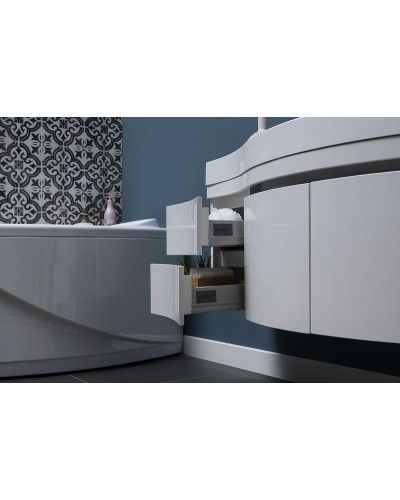 Тумба с раковиной Aquanet Опера 115 R 212992 подвесная Белая