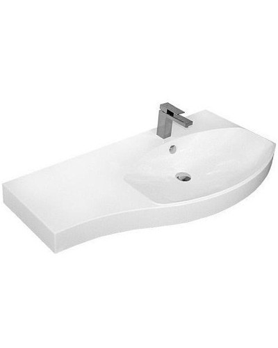 Тумба с раковиной Aquanet Опера 115 R 212992 подвесная Белая