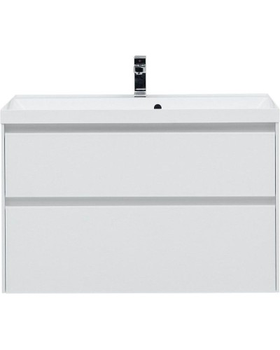 Тумба под раковину Aquanet Гласс 100 235664 подвесная Белая