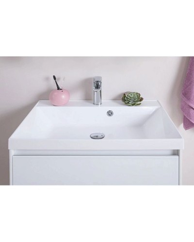 Тумба под раковину Aquanet Гласс 70 206700 подвесной Белая