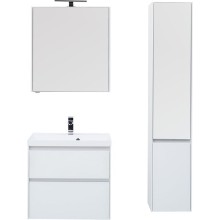 Тумба под раковину Aquanet Гласс 70 206700 подвесной Белая