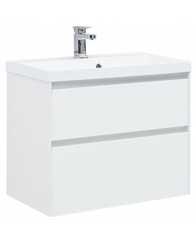 Тумба под раковину Aquanet Гласс 80 238361 подвесной Белая