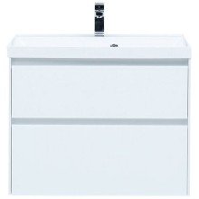 Тумба под раковину Aquanet Гласс 80 238361 подвесной Белая