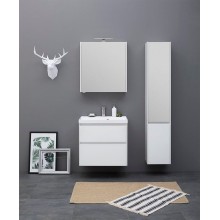 Тумба под раковину Aquanet Гласс 80 238361 подвесной Белая