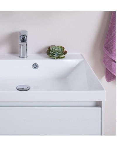 Тумба под раковину Aquanet Гласс 90 196960 подвесной Белая