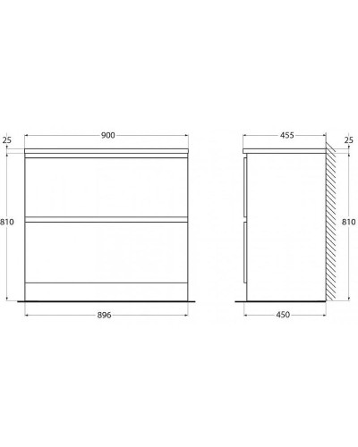 Тумба под раковину BelBagno Albano 90 ALBANO-900-2C-PIA-RR Rovere Rustico