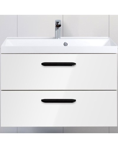 Тумба под раковину BelBagno Aurora 80 AURORA-800-2C-SO-BL подвесная Bianco Lucido