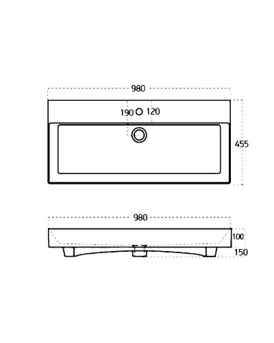 Тумба с раковиной Aquanet Йорк 100 212594 подвесная Белый глянец