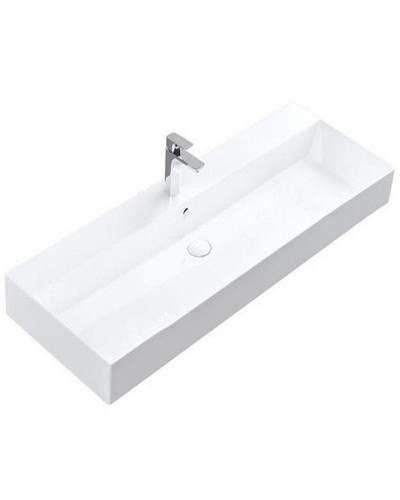 Тумба с раковиной Aquanet Йорк 100 212594 подвесная Белый глянец