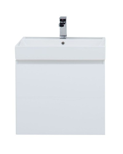 Тумба с раковиной Aquanet Йорк 60 212591 подвесная Белый глянец