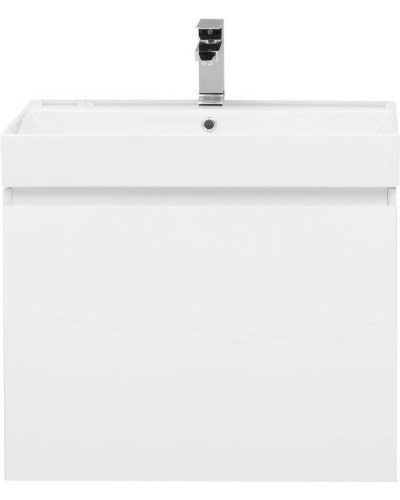 Тумба с раковиной Aquanet Йорк 70 212592 подвесная Белый глянец