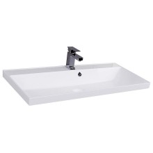 Тумба с раковиной Aquanet Латина 100 212837 подвесная Белая