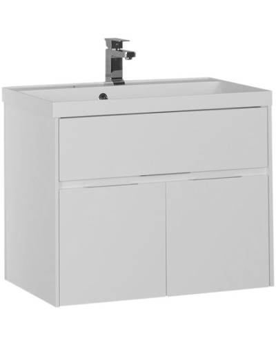 Тумба с раковиной Aquanet Латина 80 212836 подвесная Белая