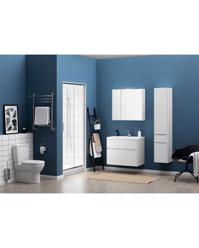 Тумба с раковиной Aquanet Латина 80 212836 подвесная Белая