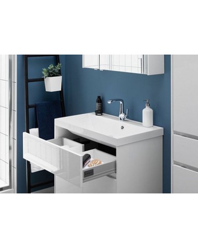 Тумба с раковиной Aquanet Латина 80 212836 подвесная Белая