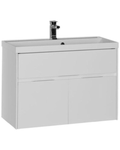 Тумба с раковиной Aquanet Латина 90 212933 подвесная Белая