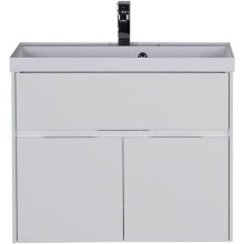 Тумба с раковиной Aquanet Латина 90 212933 подвесная Белая