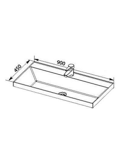 Тумба с раковиной Aquanet Латина 90 212933 подвесная Белая