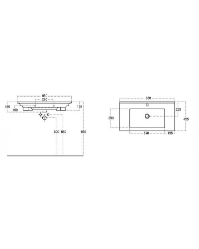 Тумба с раковиной Aquanet Модена 85 212663 подвесная Белый глянец