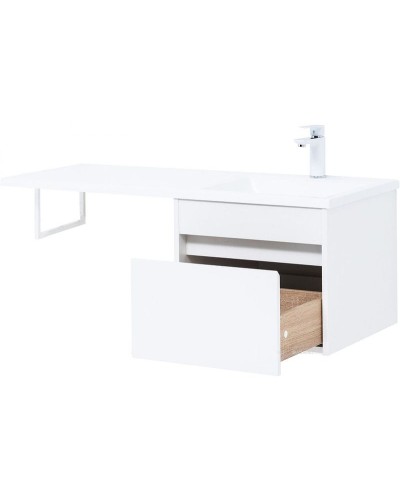 Тумба под раковину Aquanet Токио 110 236915 подвесная Белая