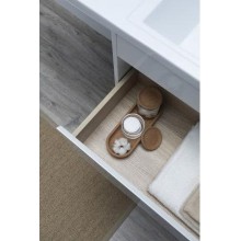 Тумба под раковину Aquanet Токио 130 236917 подвесная Белая