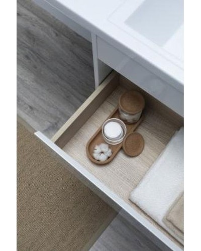 Тумба под раковину Aquanet Токио 130 236917 подвесная Белая