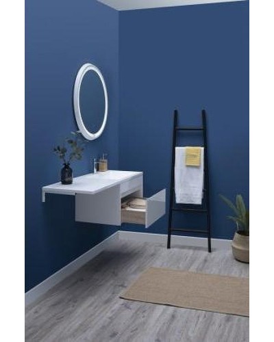 Тумба под раковину Aquanet Токио 130 236917 подвесная Белая