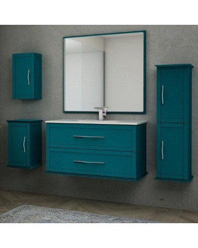 Тумба под раковину Cezares Tiffany 100 54953 подвесная Blu Petrolio