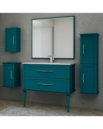 Тумба под раковину Cezares Tiffany 100 54953 подвесная Blu Petrolio