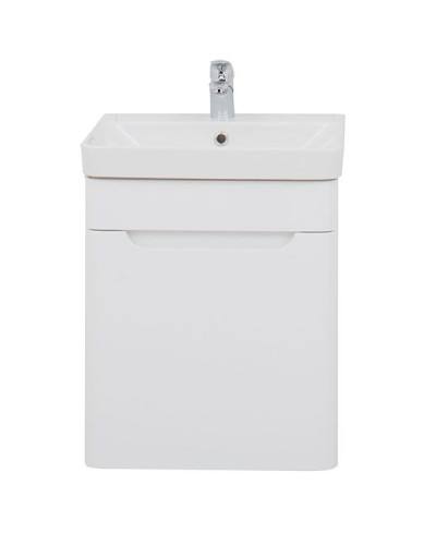 Тумба с раковиной Aquanet София 50 212585 подвесная Белый глянец